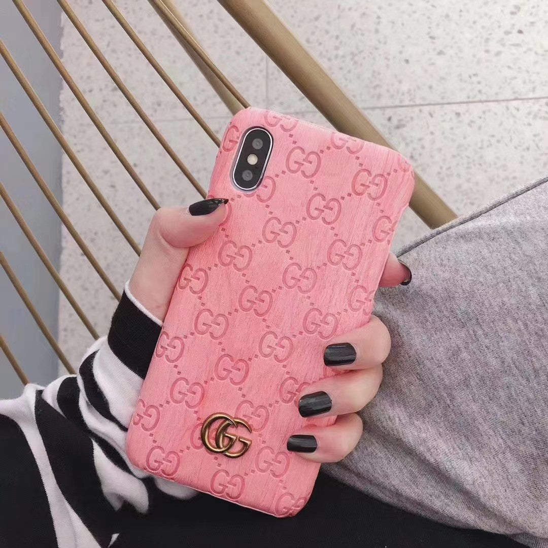 GG Debossed iPhone Case