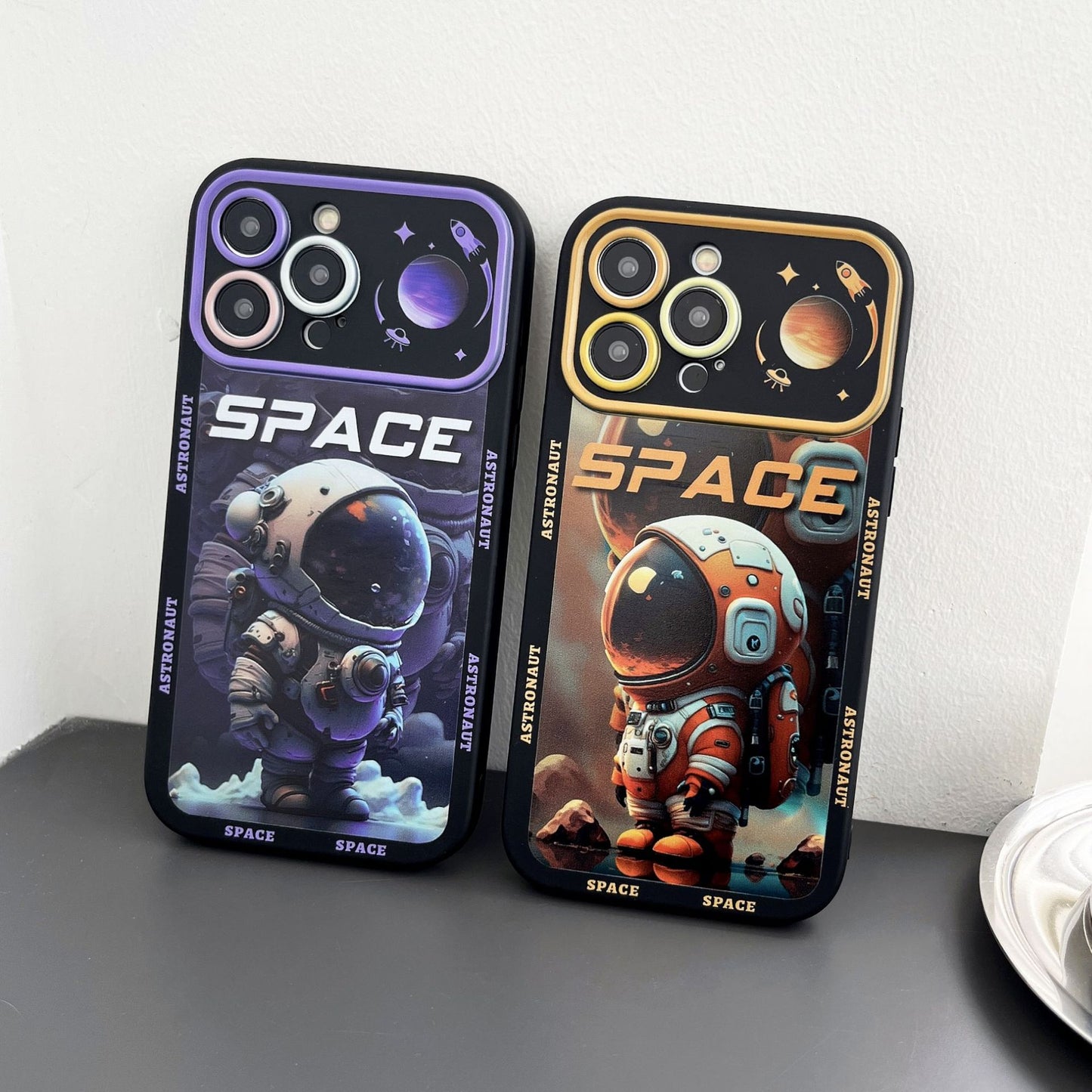 Astronaut cartoon all surrounded iPhone Case