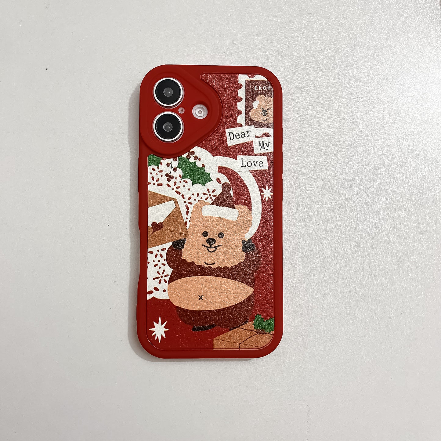 Cute moose with Christmas theme Phone Case