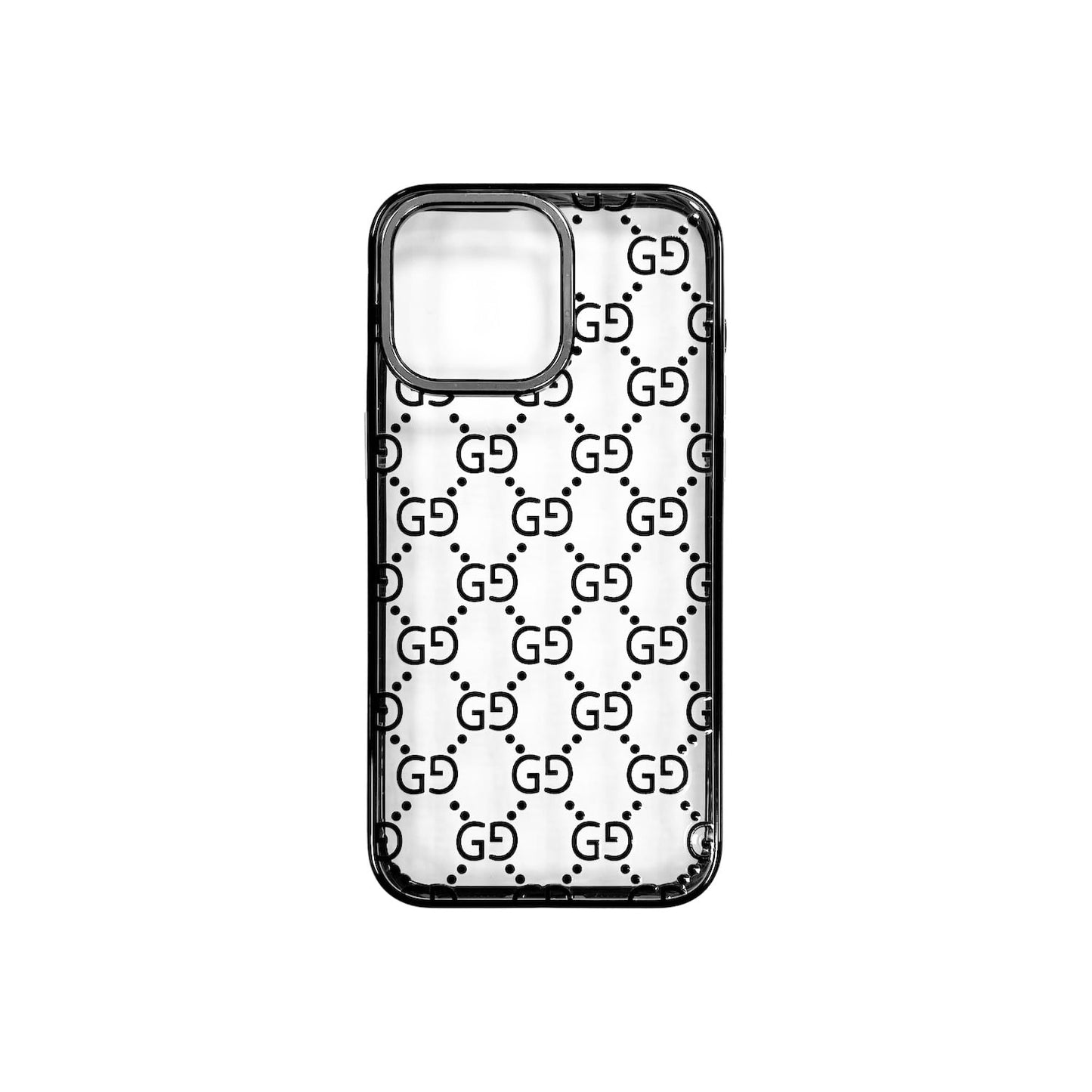 Clear Black GG iPhone Case