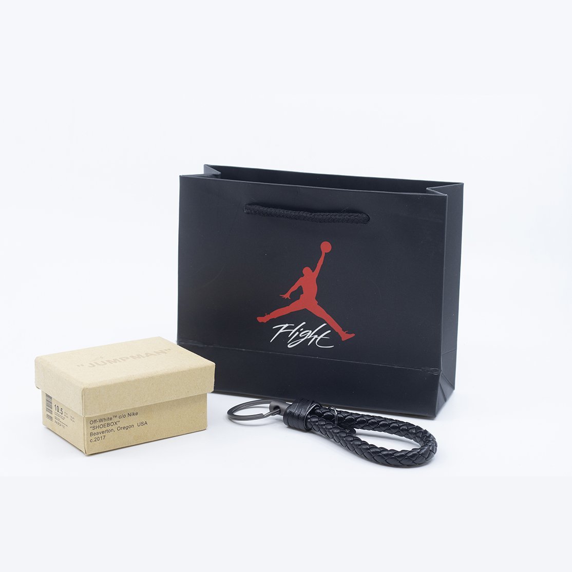 OW X AJ1 - Blue 3D Mini Sneaker Keychain