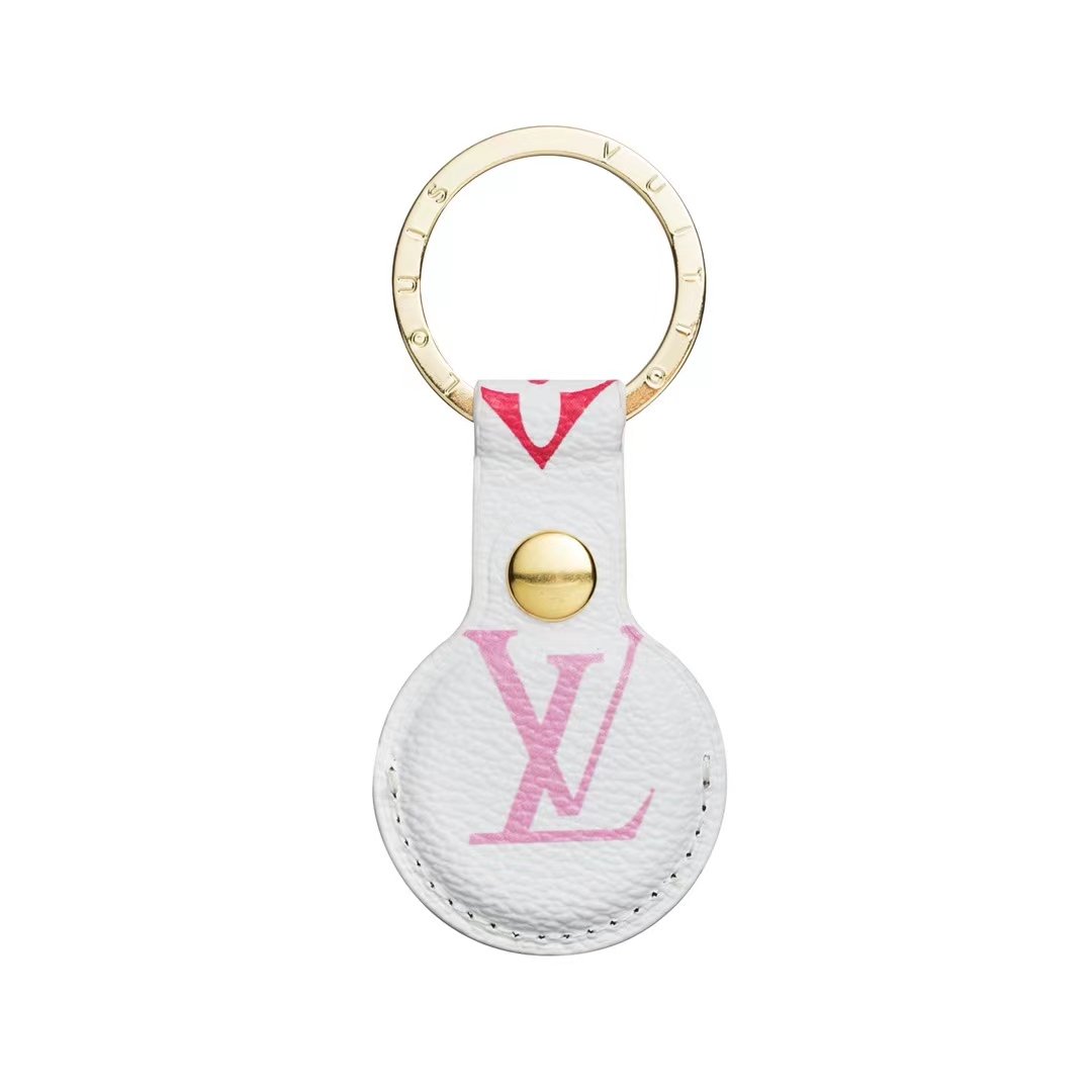 Mono White/Pink AirTag Case