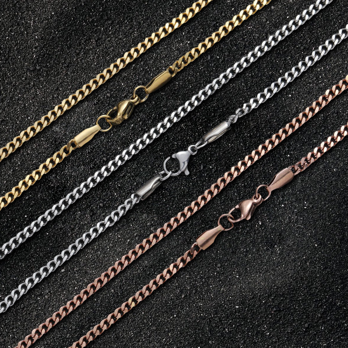 White Gold Miami Cuban Chain | 3mm