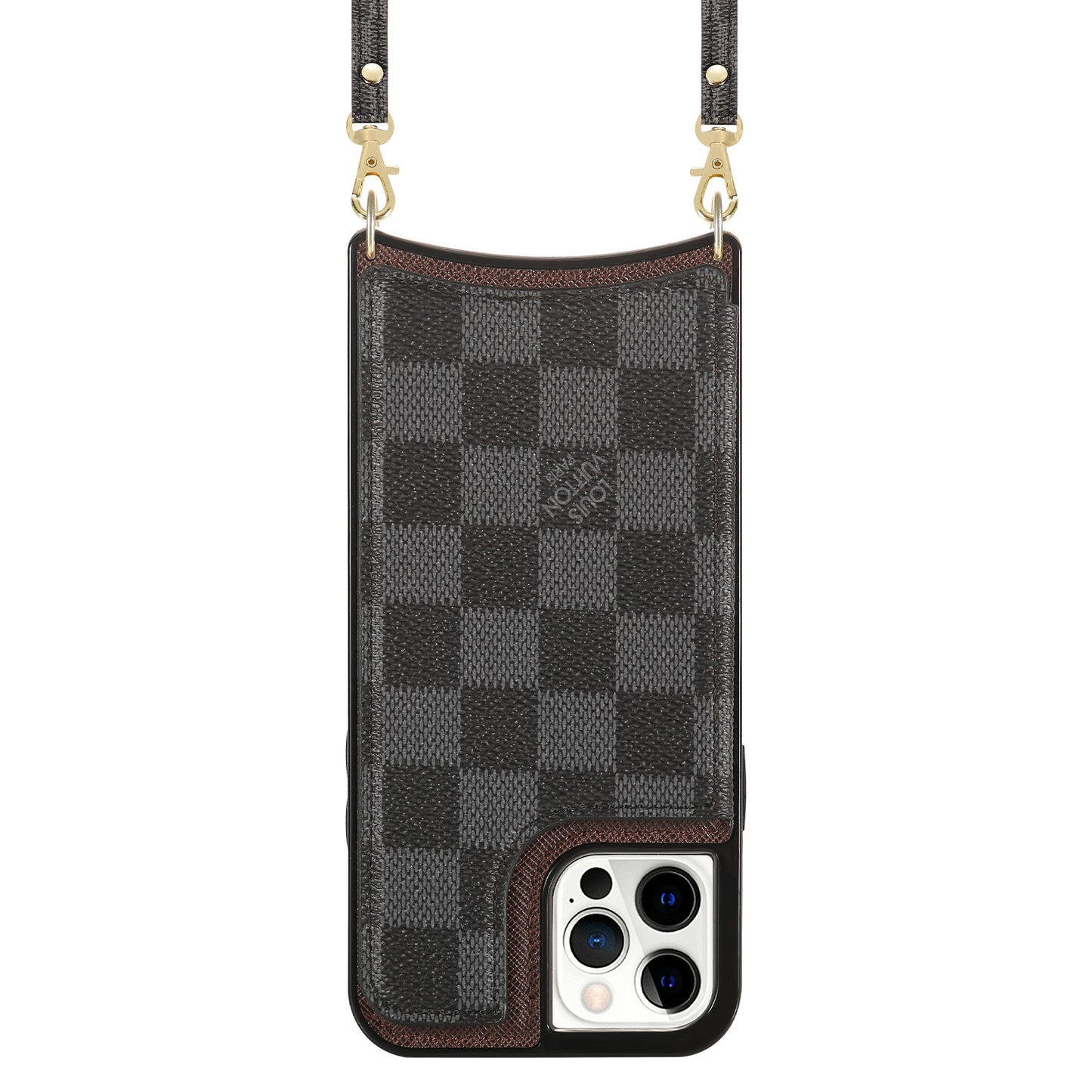 Classic Checkered x Cardholder iPhone Case