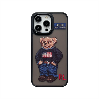 Classic Bear Collection Skin Scrub Series Trend Case iPhone Case