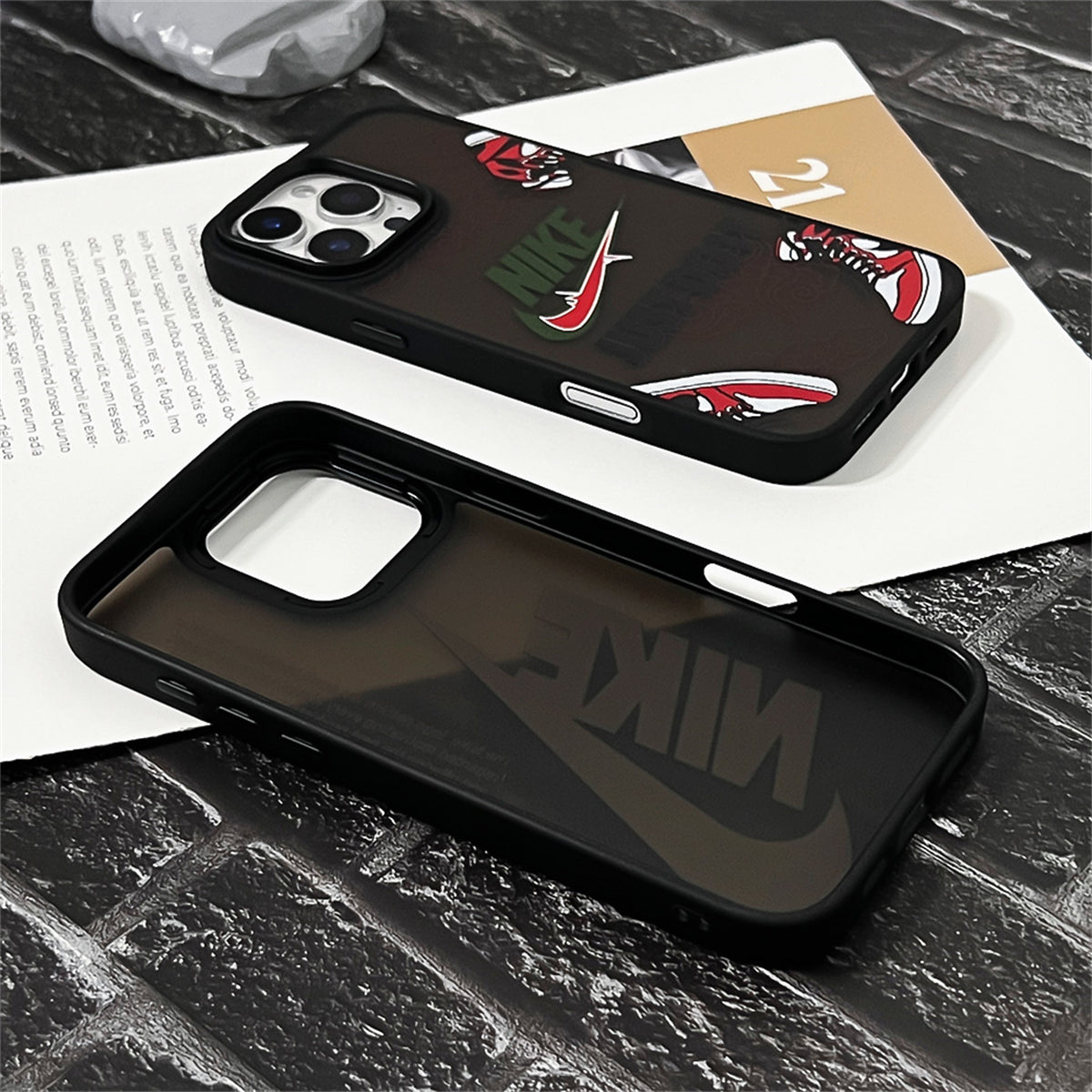 "NK x AJ" Skin Scrub Series Case iPhone Case