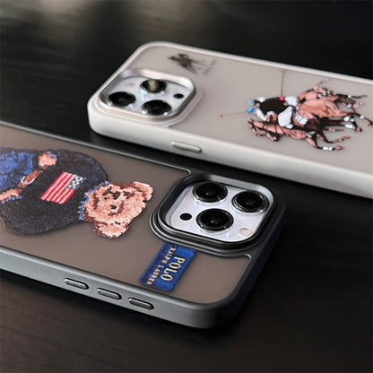 Classic Bear Collection Skin Scrub Series Trend Case iPhone Case