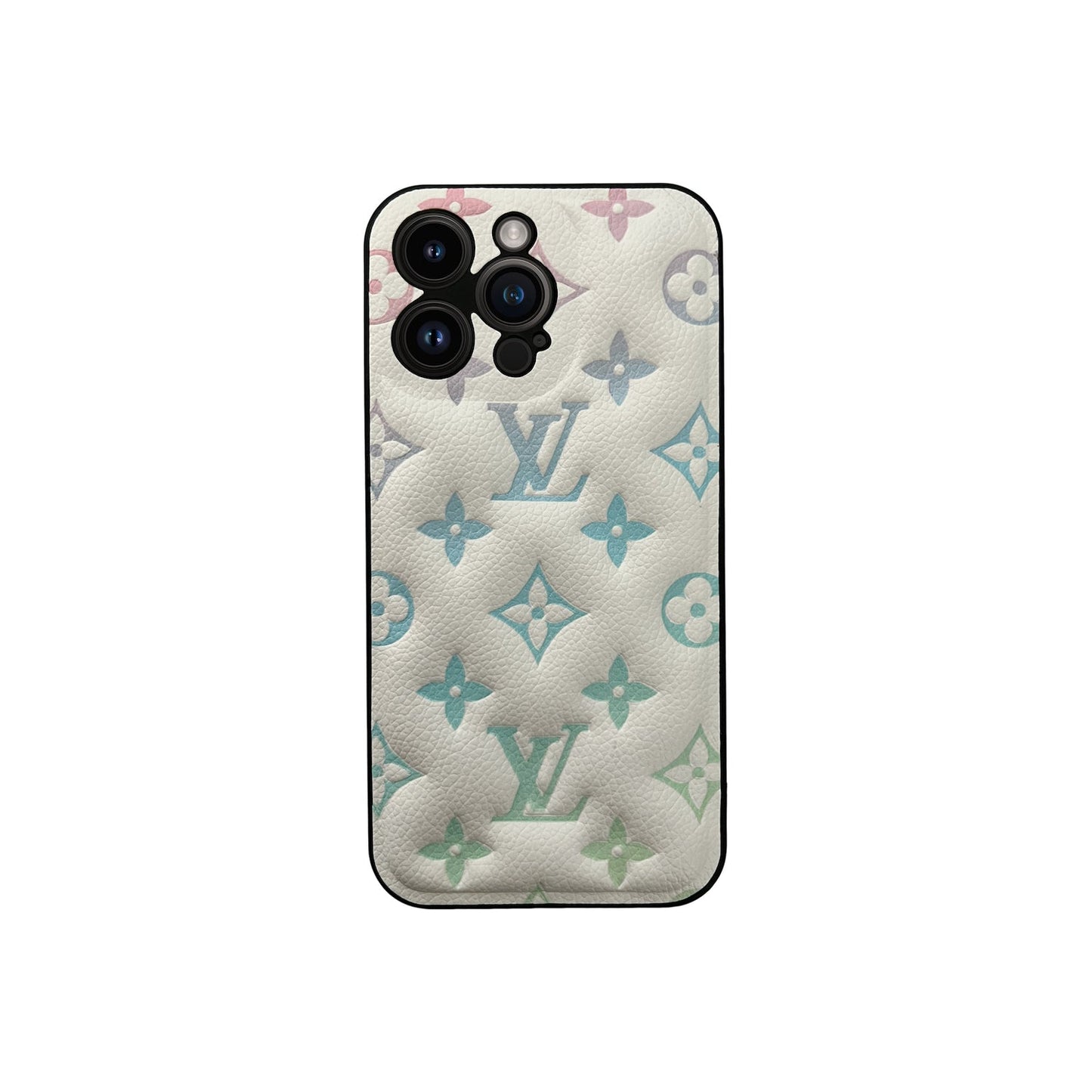 White x Blue Mono Puffer iPhone Case