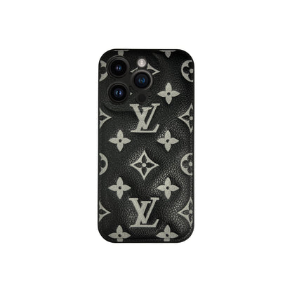 Black Mono Puffer iPhone Case