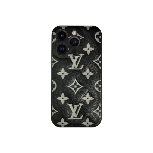 Black Mono Puffer iPhone Case