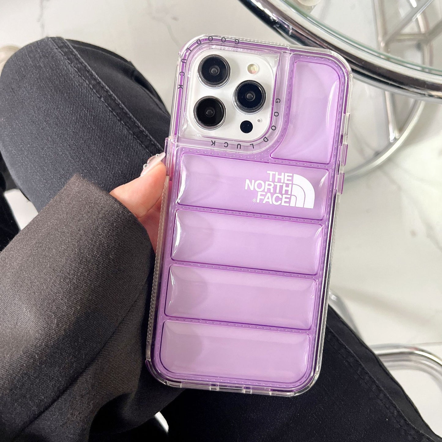 Puffer Case transparent Jacket iPhone Case