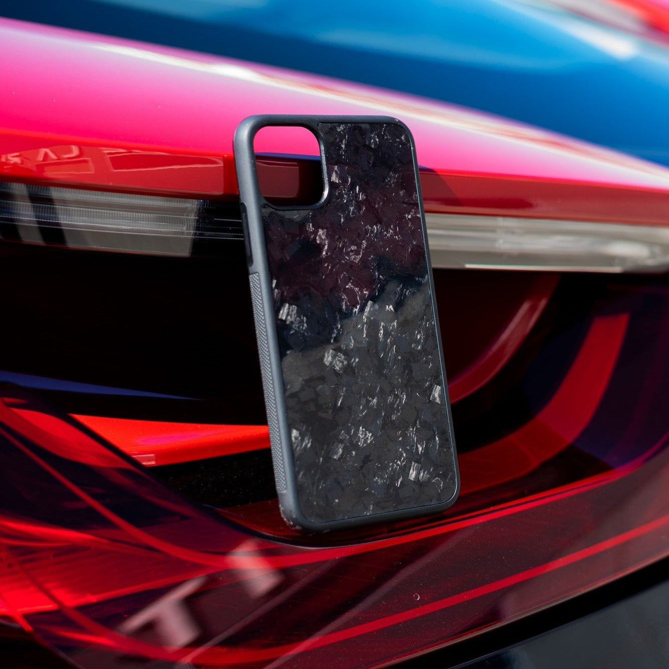 FORGED Carbon Fiber iPhone Case - Red Forged