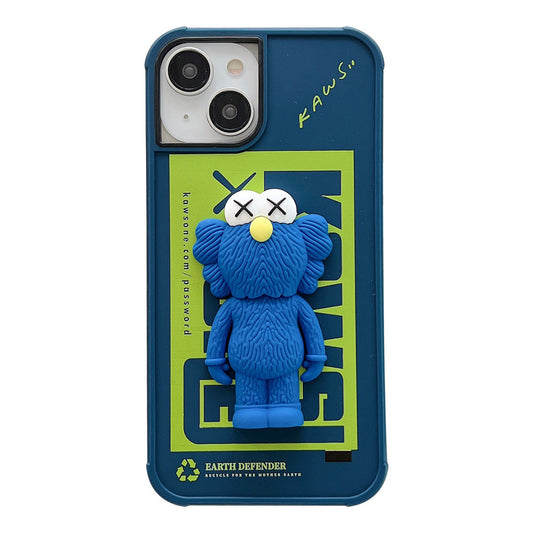 Standing Doll x Blue x Green iPhone Case