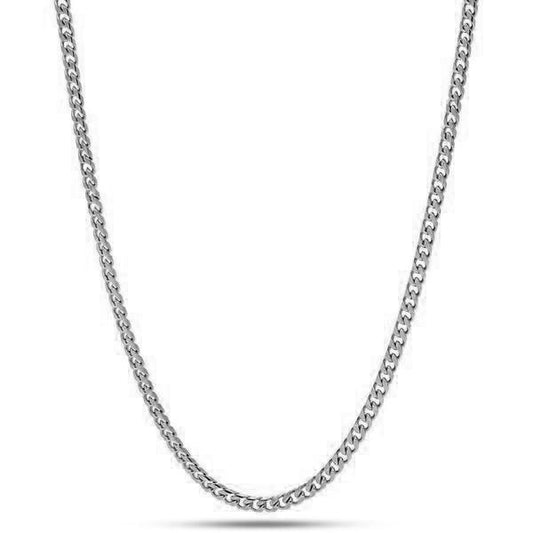 White Gold Miami Cuban Chain | 3mm