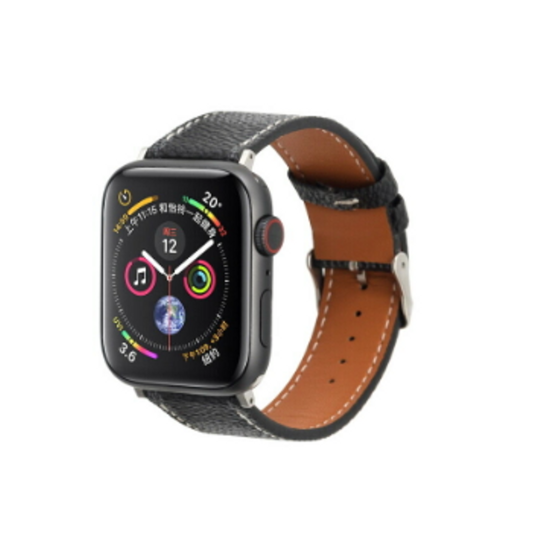 Checkered Pattern Black Apple Watch Band