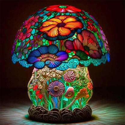 Stained Glass Mushroom Lamp